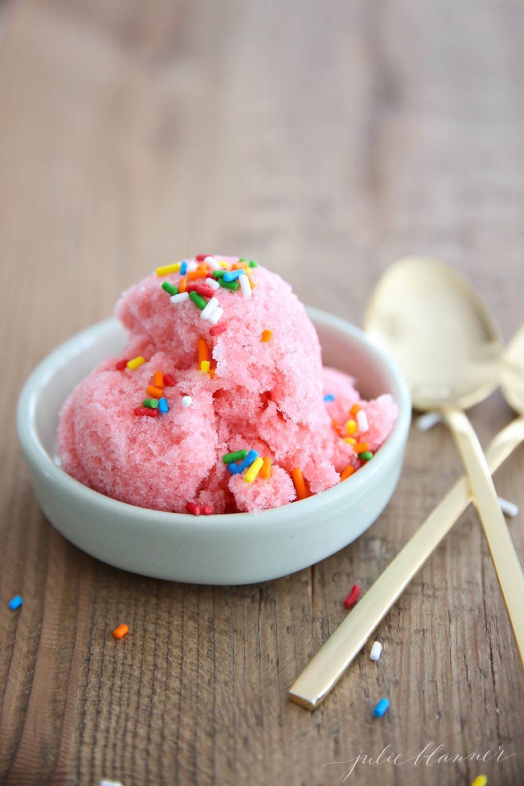 3 Ingredient Strawberry Snow Ice Cream Recipe