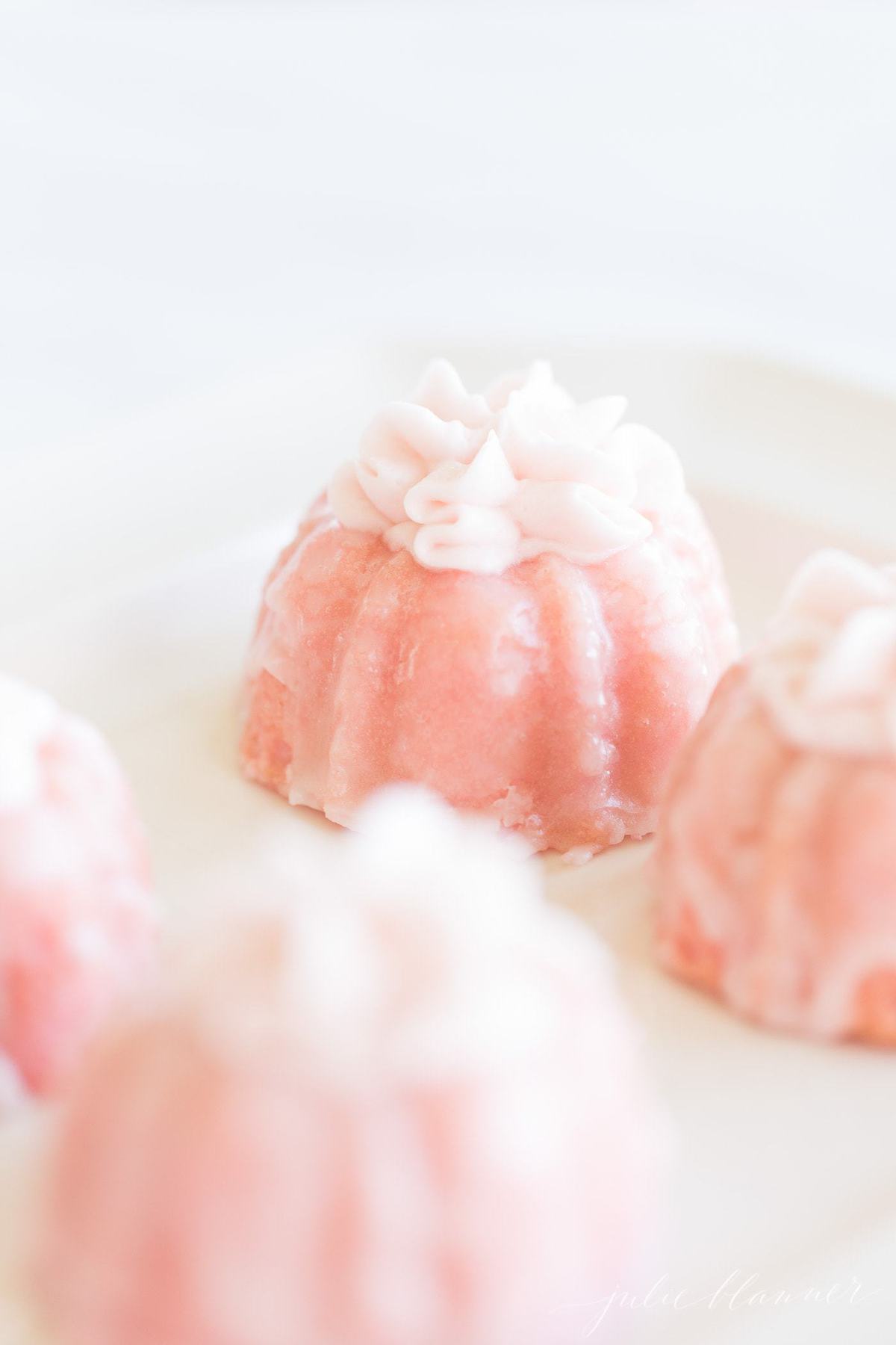 Pink Champagne Mini Bundt Cakes - Beyond Frosting