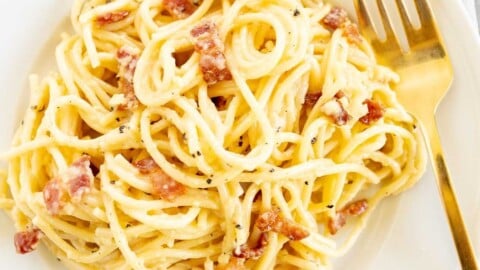 The Easiest Classic Pasta Carbonara | Julie Blanner