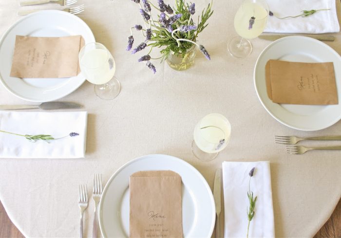simple and beautiful brunch | lavender and lemonade