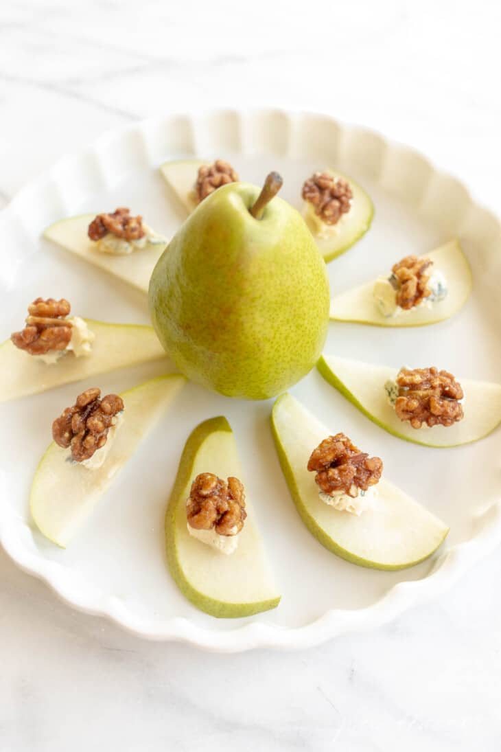 Easy Pear Appetizer A Healthy Holiday Appetizer | Julie Blanner