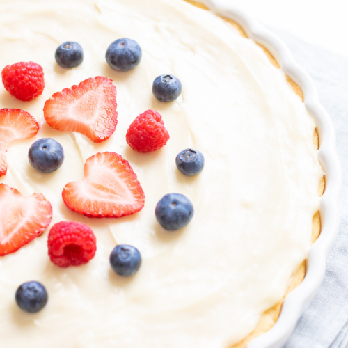 3 Ingredient Creamy Fruit Pizza Icing | Julie Blanner