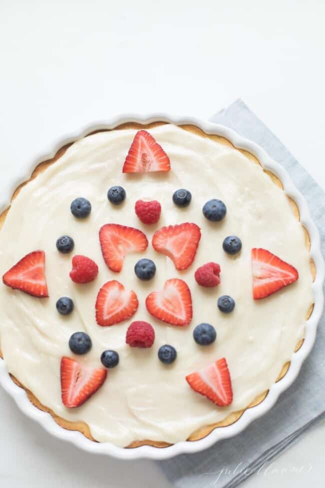 3 Ingredient Creamy Fruit Pizza Icing Julie Blanner