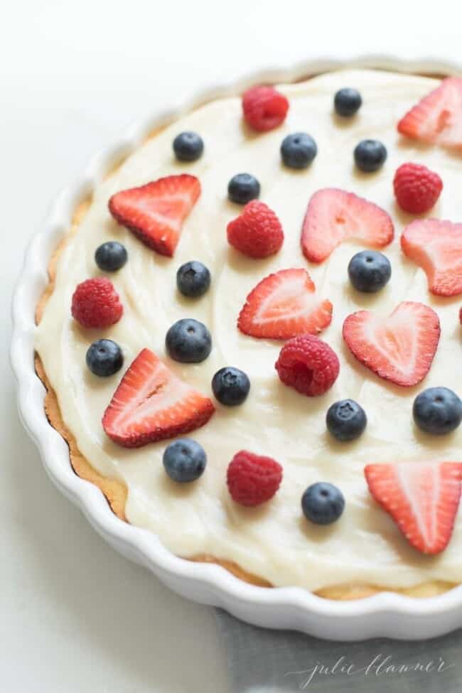 3 Ingredient Creamy Fruit Pizza Icing Julie Blanner