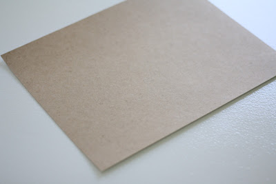 A piece of brown paper preparing for printing on fabric.