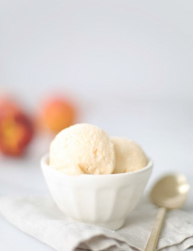No churn homemade peach ice cream recipe