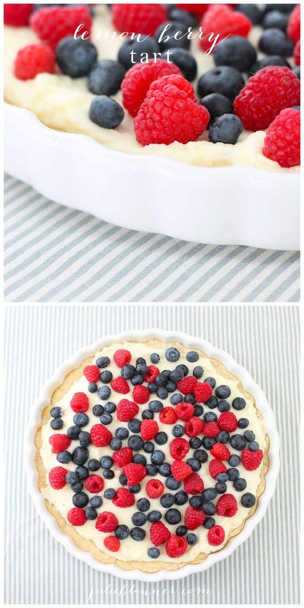 Beautiful berry tart on a sugar cookie crust