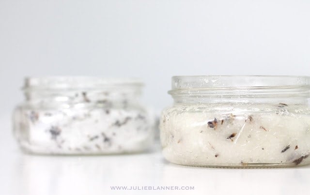 Two jars of body scrub