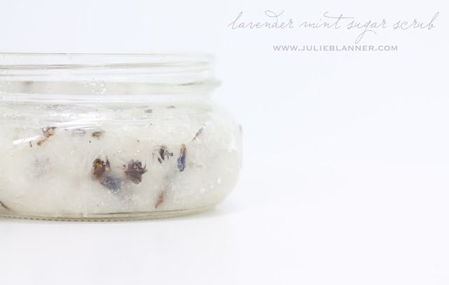 A jar of body scrub