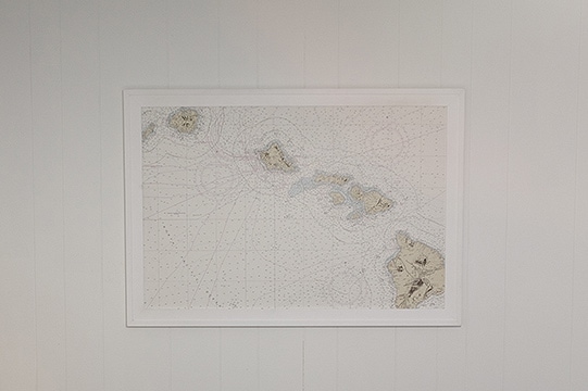 A map on a wall