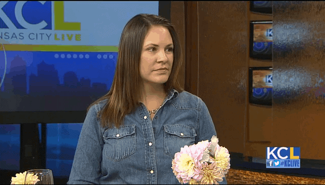 Julie Blanner on Kansas City Live explaining easy Thanksgiving entertaining