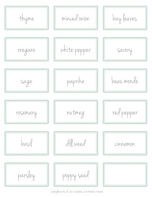 How to Organize a Spice Drawer With FREE Printable Spice Label