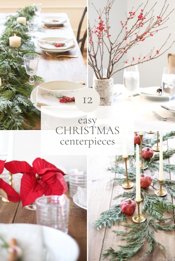 Create beautiful DIY Christmas centerpieces for your holiday table.