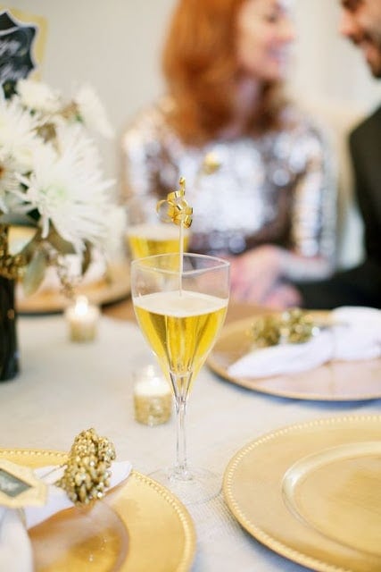 New Year's Eve table setting