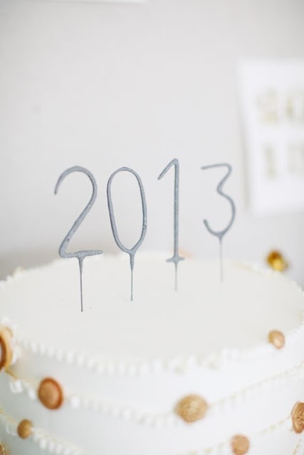 sparkler cake toppers for New Year's Eve party