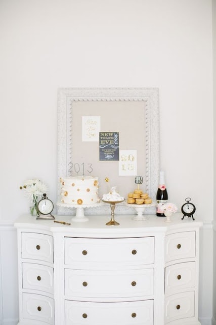 New Year's dessert bar