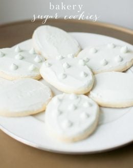 Bakery Sugar Cookie Recipe - bakery quality sugar cookies with ease at home via julieblanner.com