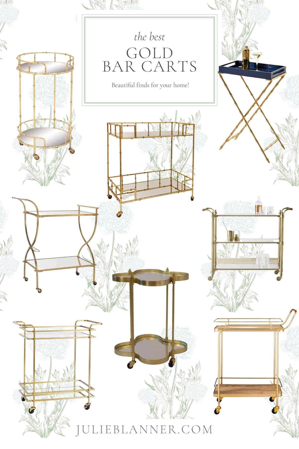 Gold Bar Carts | Julie Blanner