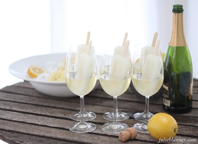 signature cocktail | champagne popsicles