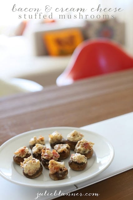 bacon and cream cheese stuffed mushrooms