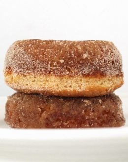 easy cinnamon sugar baked doughnut