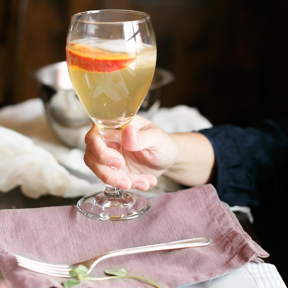 Red White & Blue Prosecco Sangria — Set the Table