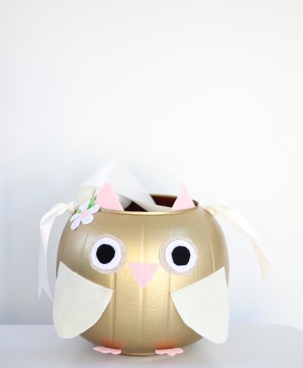 owl halloween treat bucket