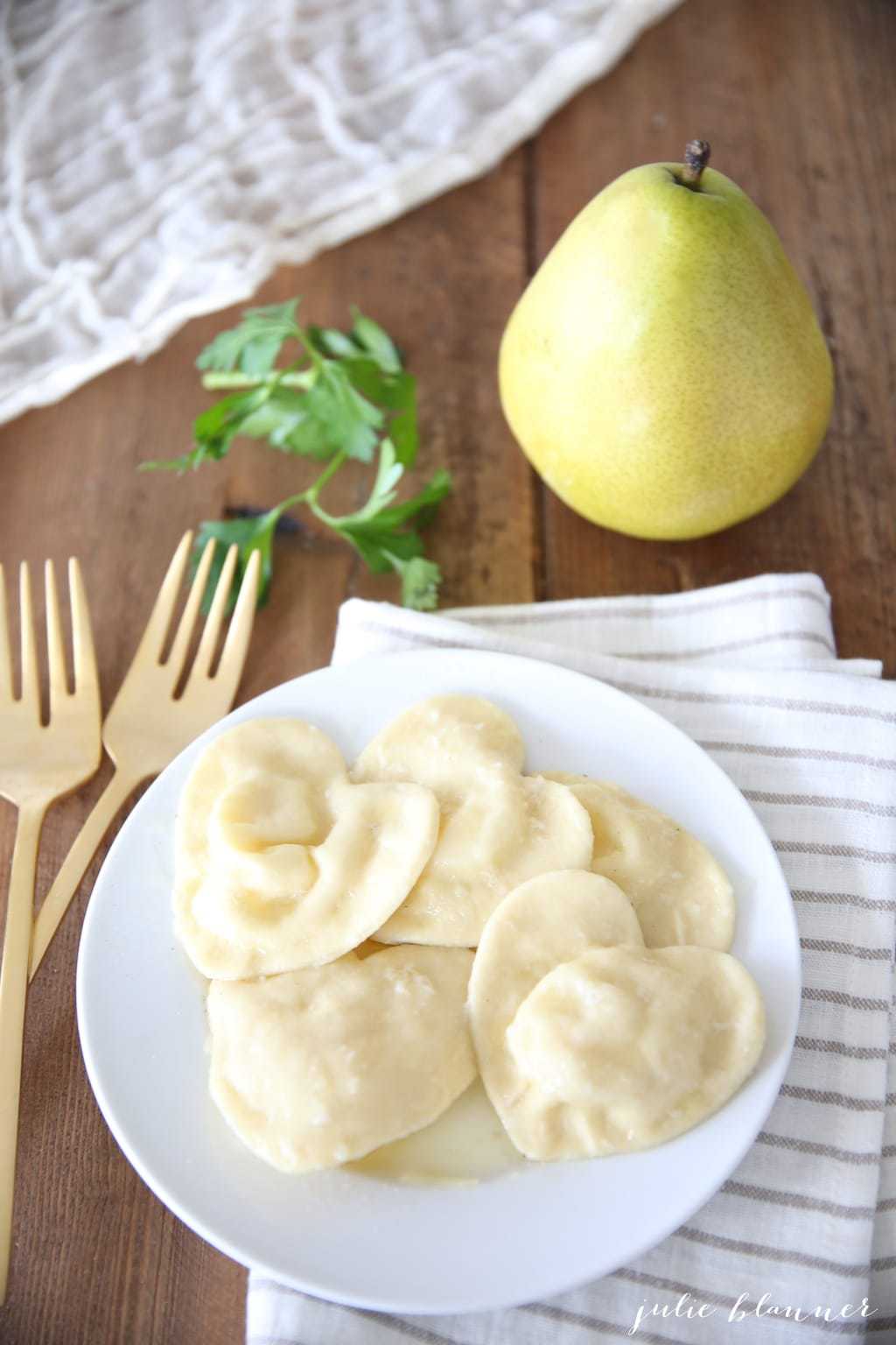 Homemade Pear and Gorgonzola Ravioli Recipe