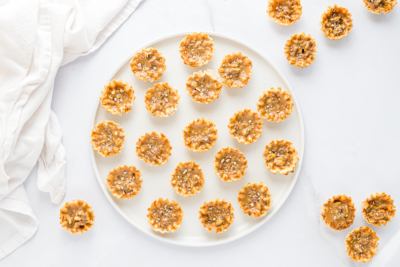 Mini Pecan Pies With Caramel | Julie Blanner