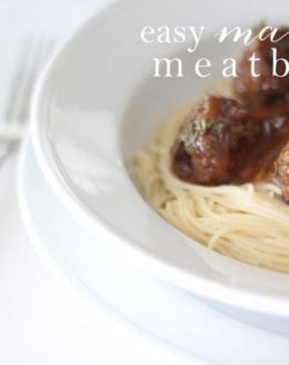 the easiest meatball recipe