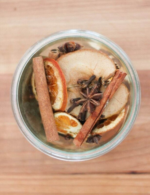 easy potpourri recipe in glass jar