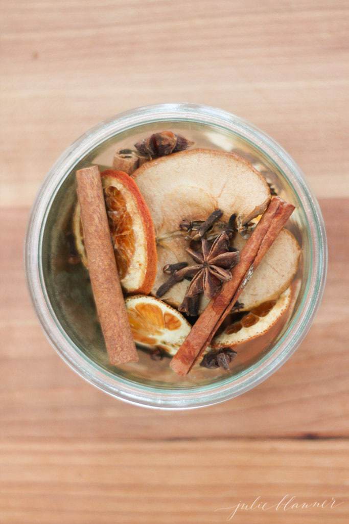 Homemade Potpourri Made With Apples, Oranges and Cinnamon