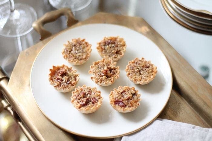 miniature pecan pie recipe | bite sized pies