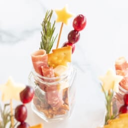 christmas charcuterie in a jar