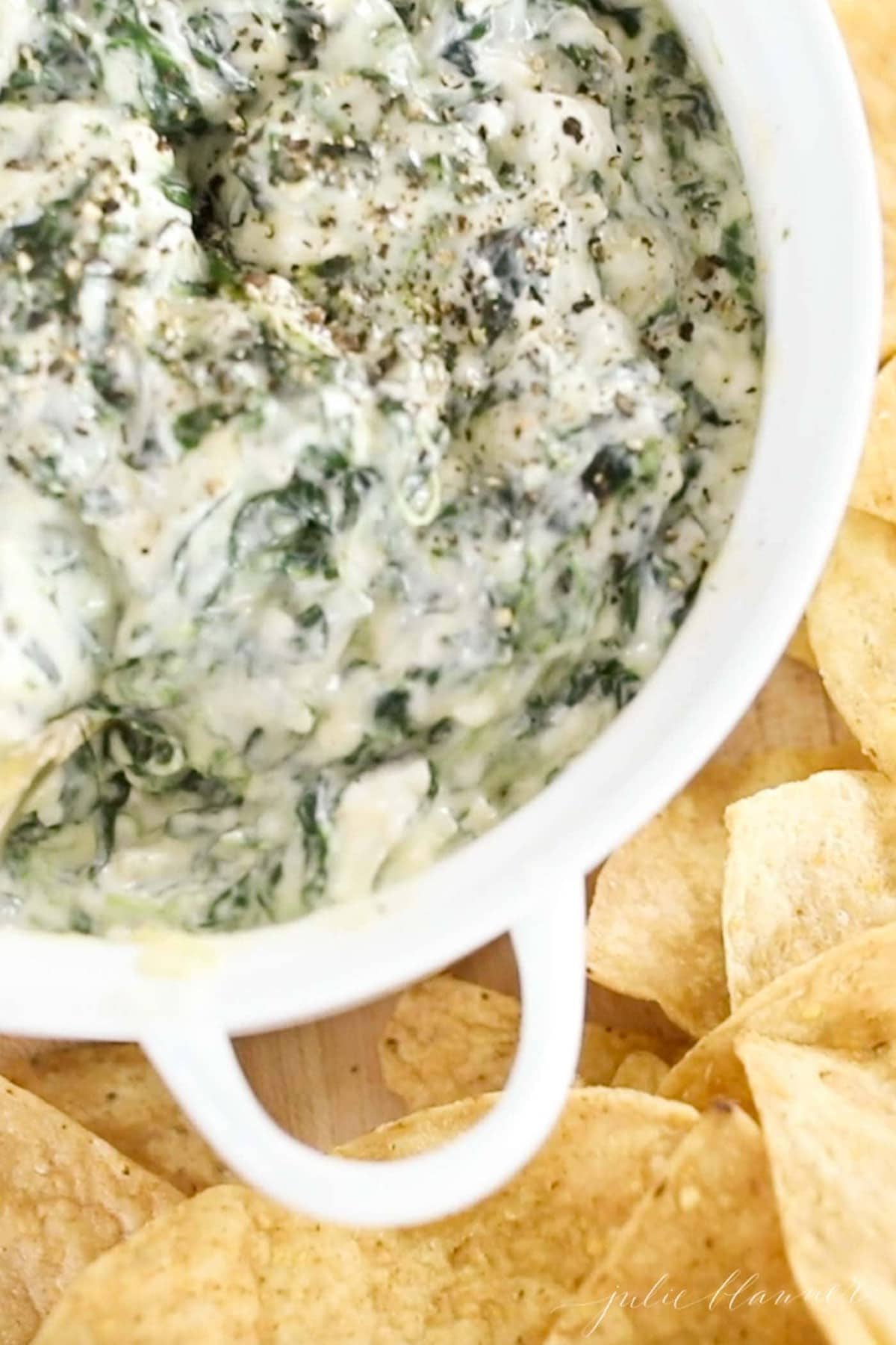 Creamy Spinach Dip with Cream Cheese Julie Blanner