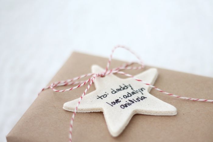 how to make salt dough ornaments and gift tags