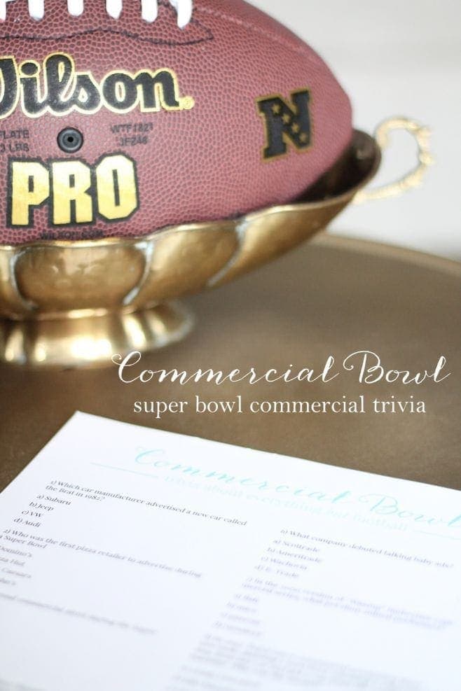Free Printable Super Bowl Commercial Trivia Julie Blanner
