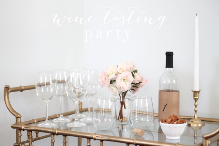 How to host a wine tasting party, including free printables via julieblanner.com