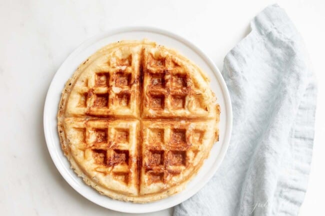 Authentic Belgian Waffle Recipe For Brunch Julie Blanner