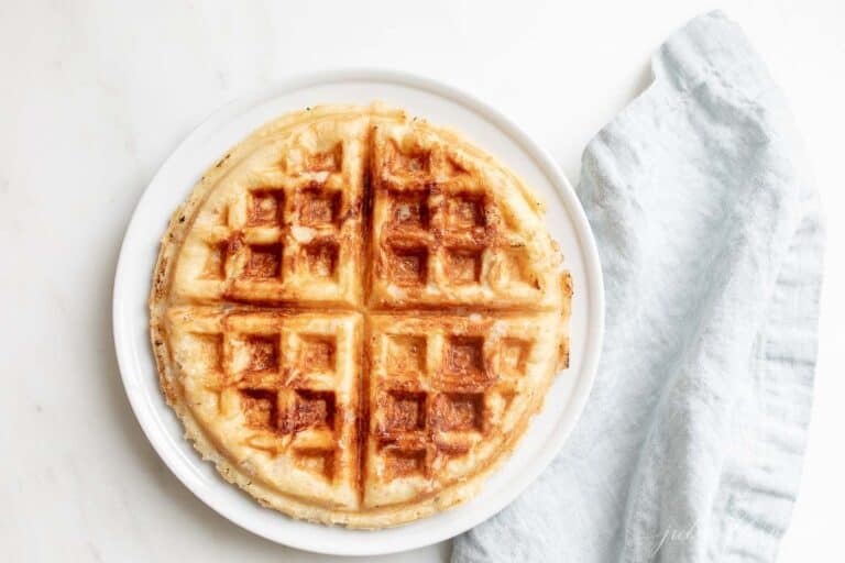 Authentic Belgian Waffle Recipe for Brunch | Julie Blanner