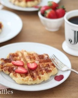 the best Belgian waffle recipe - hands down!