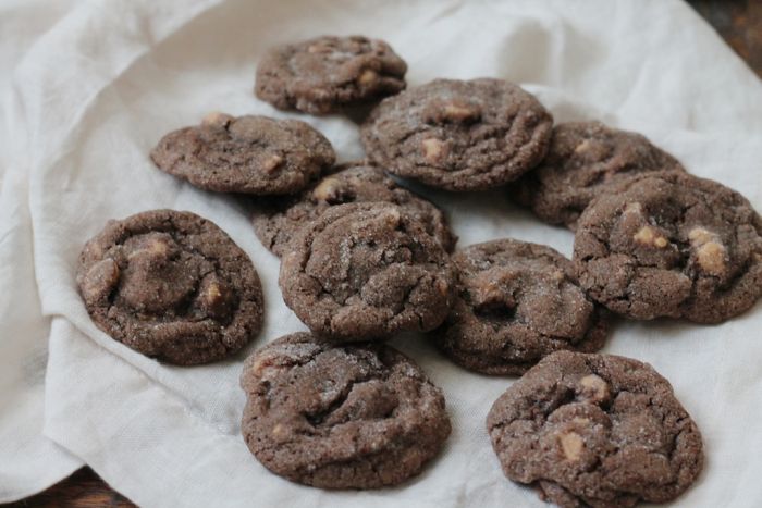 Oooh la la! Chocolate peanut butter chip cookies with a simple twist