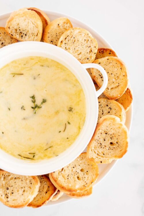 Hot Cheesy Garlic Dip Julie Blanner