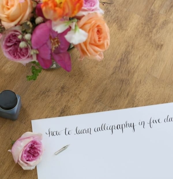 Learn the basics of calligraphy, including supplies needed & how to get started