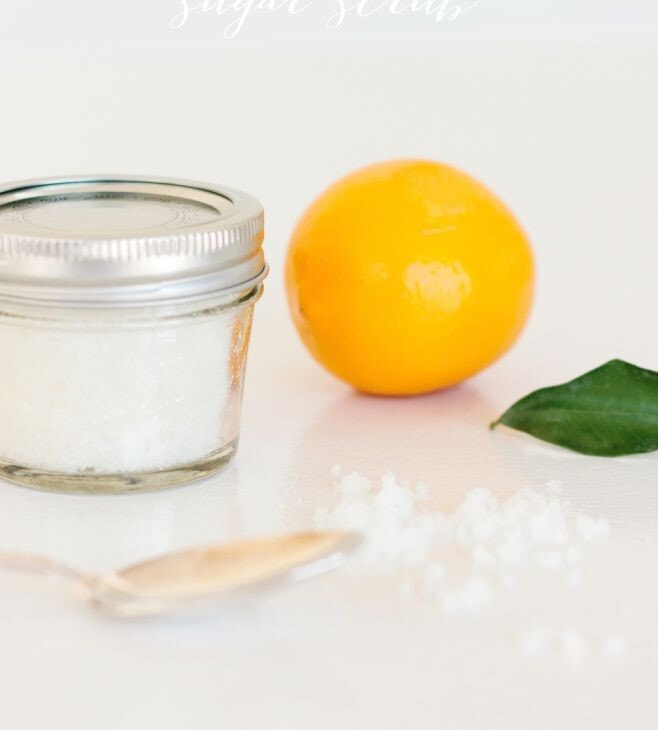 easy lemon sugar scrub recipe