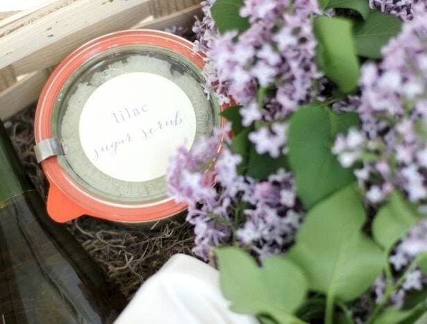All natural bath products | lilac sugar scrub recipe