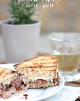 The best grown up grilled cheese - on the grill. Get the details at julieblanner.com
