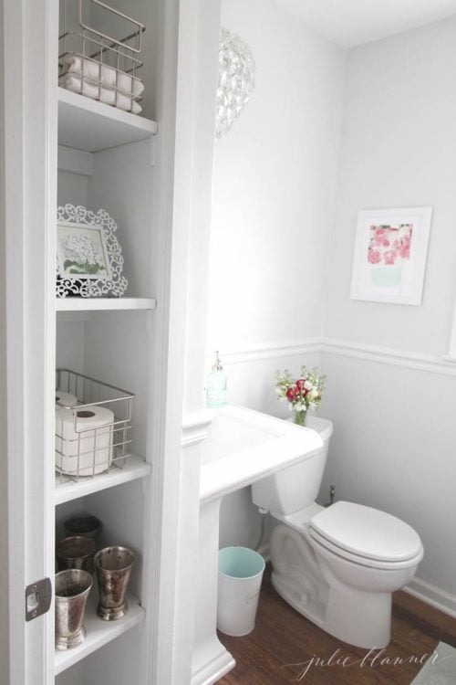 Half Bath | A Small Bathroom Remodel on a Budget