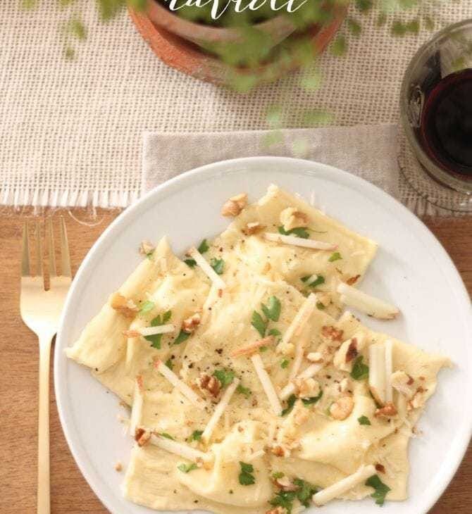 homemade skinny ravioli recipe