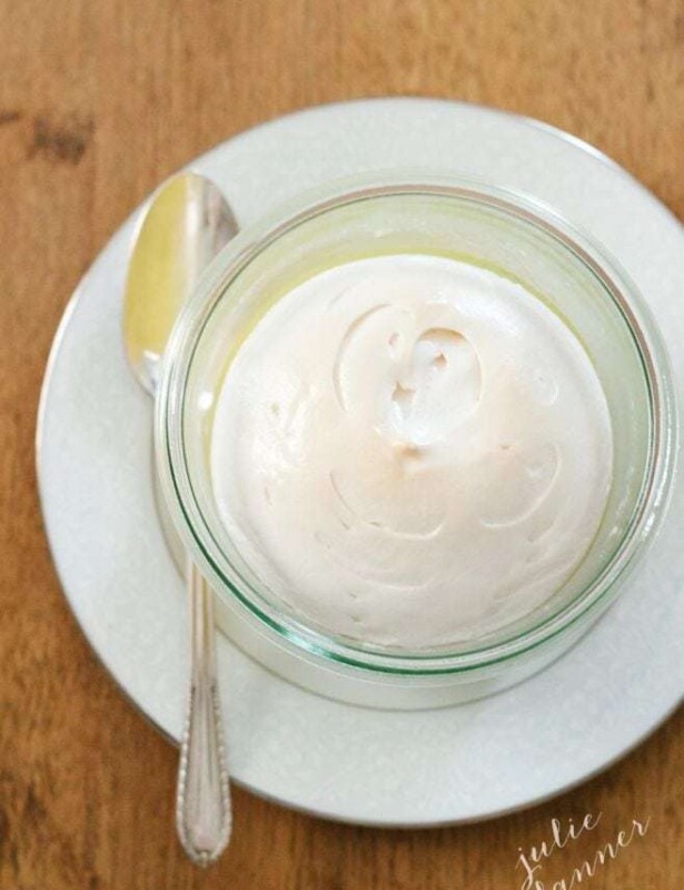 Meyer Lemon Meringue Pies in a jar | Get the recipe & details at julieblanner.com